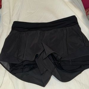 LuLuLemon Hotty Hot Lined Shorts no tag but Size 6